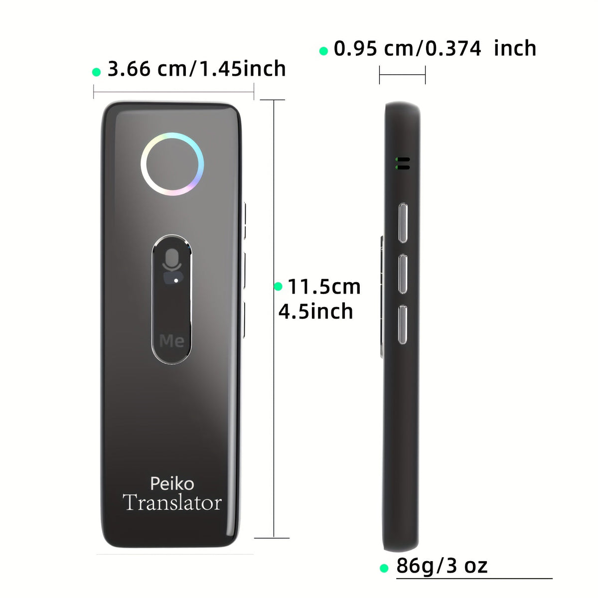 Trbox X9 Portable Language Translator Device – Two-Way Instant Voice Translation 136 Languages, WiFi & Offline Support, AI-Powered High Accuracy Translator for Travel Business Learning