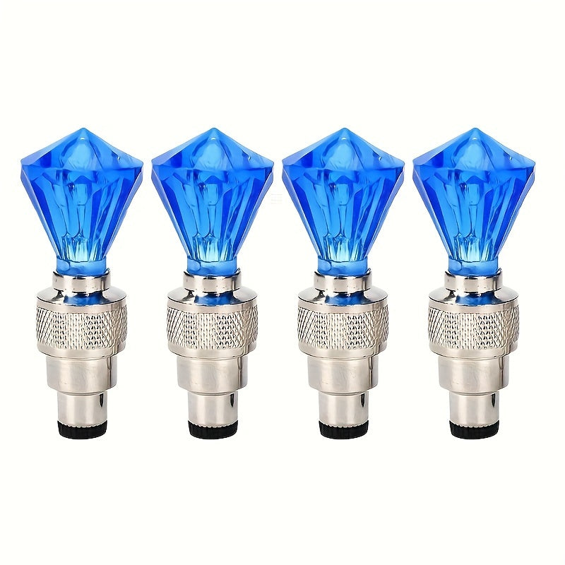 LED Tire Valve Stem Caps with Breathing Light & Running Horse Effect 4/8/16pcs Glow Wheel Valve Core Caps for Car Motorcycle Bike – Wind Fire Wheel Light UV & Explosion Proof – Green Red Blue Skeleton