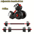 Adjustable Dumbbell Set 22 lb & 44 lb – 3-in-1 Quick-Adjust Free Weights for Home Gym, Strength Training, Full-Body Workouts, Space-Saving Compact Fitness Equipment for Men & Women