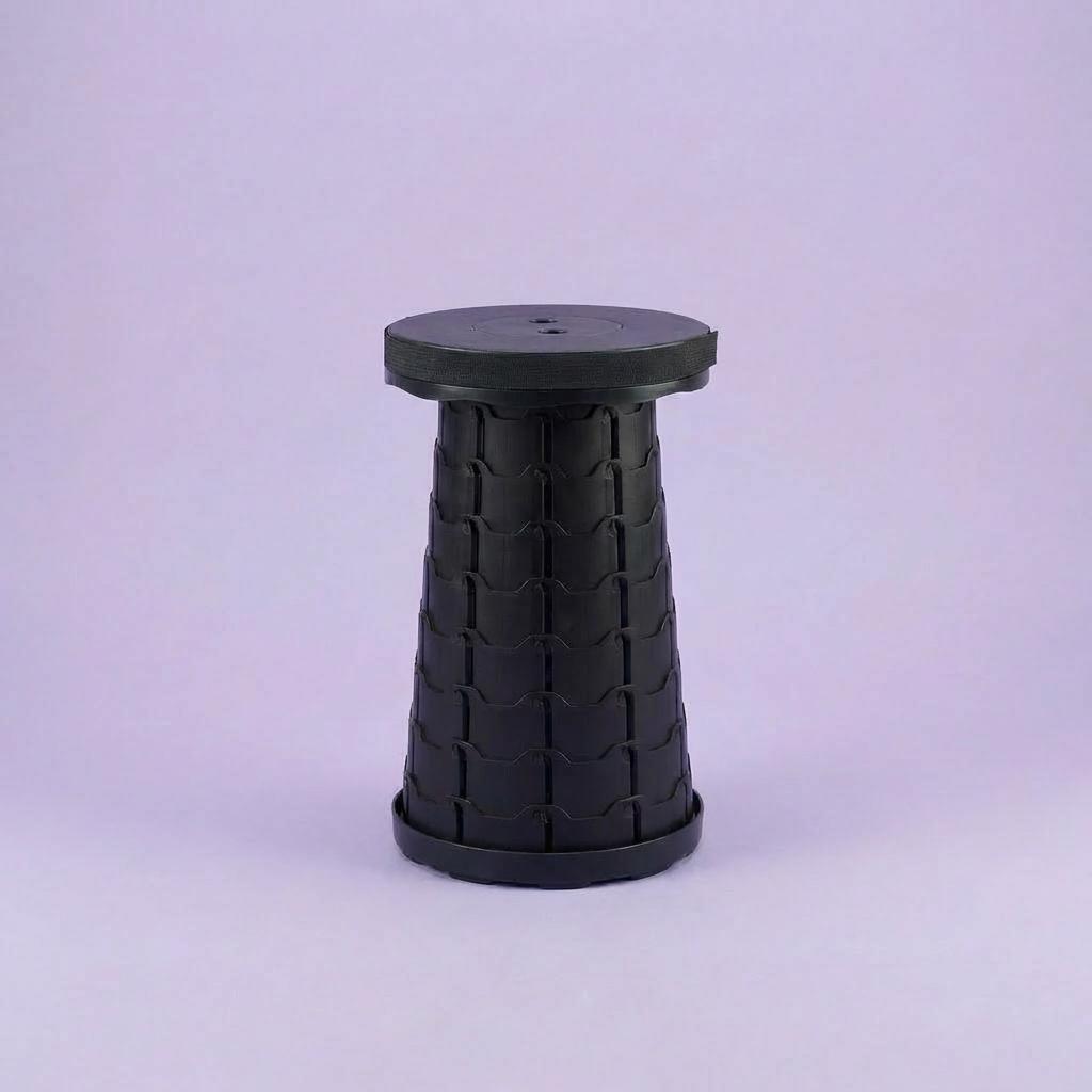 Collapsible Camping Stool 400 Lbs Capacity Ultra-Portable Lightweight Folding Seat - Folds Flat Fits in Backpack for Camping, Hiking, Fishing & Indoor Outdoor Use - Rainbow Option Available
