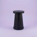 Collapsible Camping Stool 400 Lbs Capacity Ultra-Portable Lightweight Folding Seat - Folds Flat Fits in Backpack for Camping, Hiking, Fishing & Indoor Outdoor Use - Rainbow Option Available