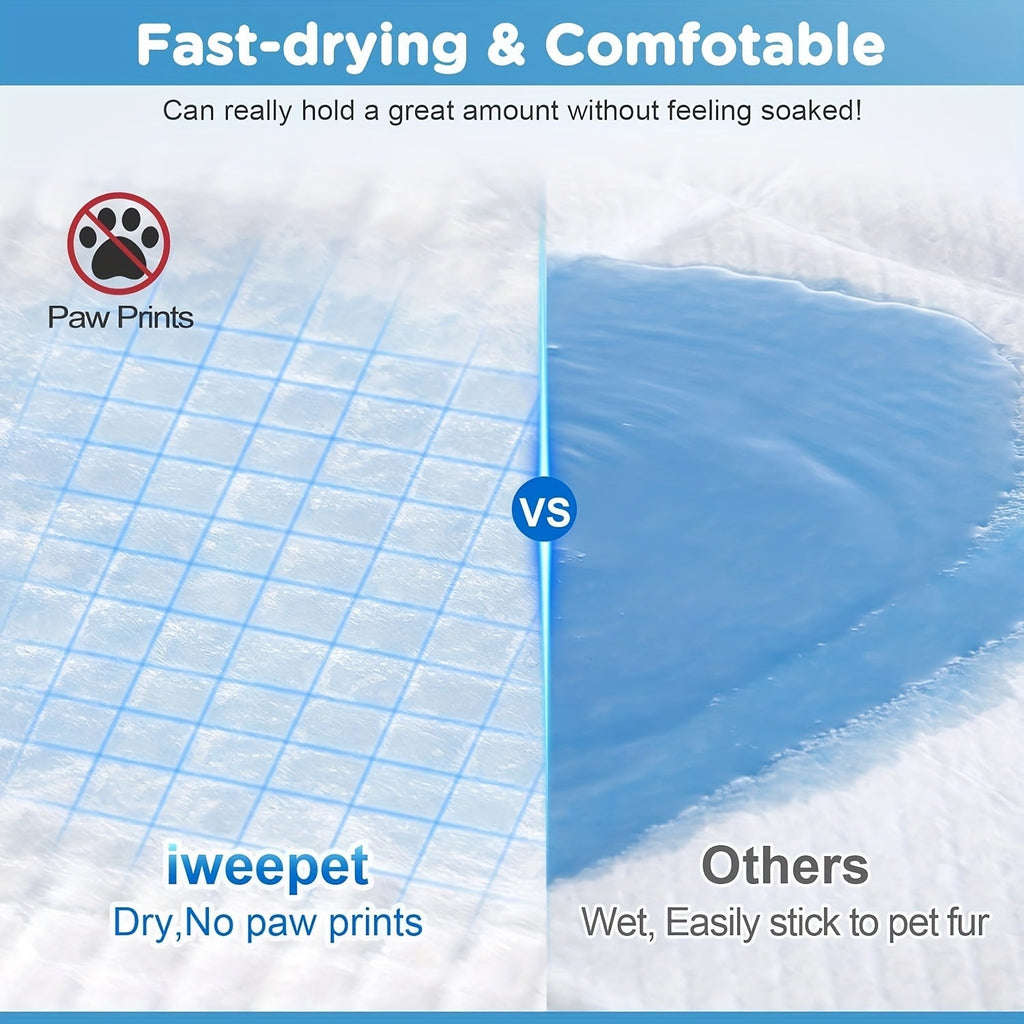 Dog Pee Pads XXXXL Extra Large 8-Layer Super Absorbent Leakproof Disposable Puppy Training Pads – 40/60/80/120 Count – For Dogs, Cats, Rabbits & Post-Surgery Use – Velora