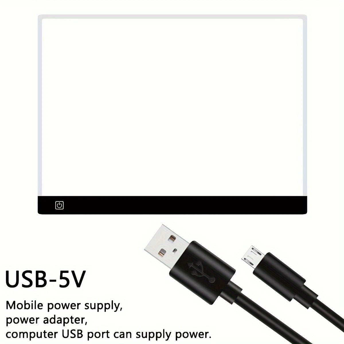 LED Light Pad for Diamond Painting A2 A3 A4 A5 USB Powered Adjustable Brightness Light Board Kit for Tracing Sketching Drawing Animation Stencil Art Craft with Optional Bracket & Drill Pen
