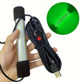 USB 126 LED Underwater Fishing Light with 5M Cord – Night Fish Attractor for Boat, Dock, Kayak & Ice Fishing, Green & White Light Options, Submersible USB Powered Fish Finder Lamp