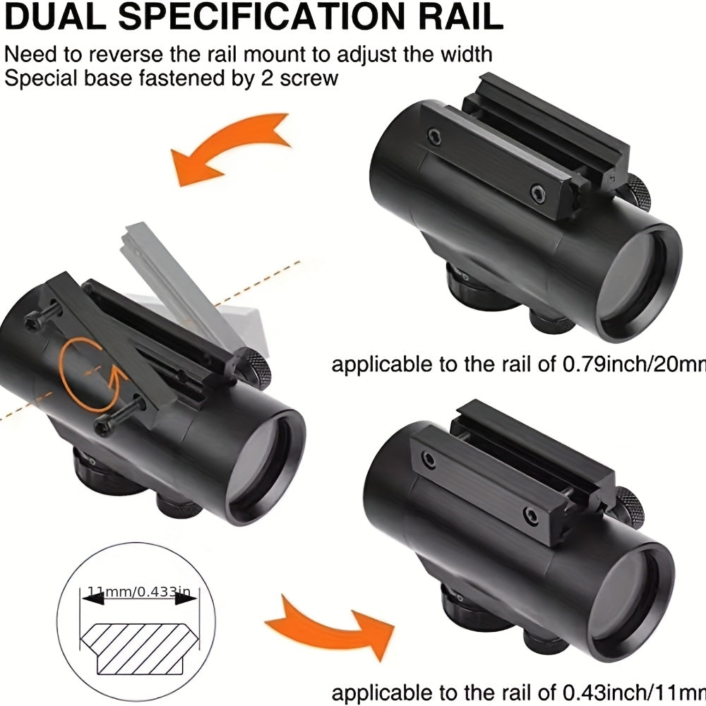 Knight Tactical Red Green Dot Sight Scope – 3x44 Magnified & 1x40 Red Dot Riflescope for Hunting Sport Shooting Airsoft, Fits 11mm 20mm Picatinny Rail, Aluminum Alloy Battery Powered