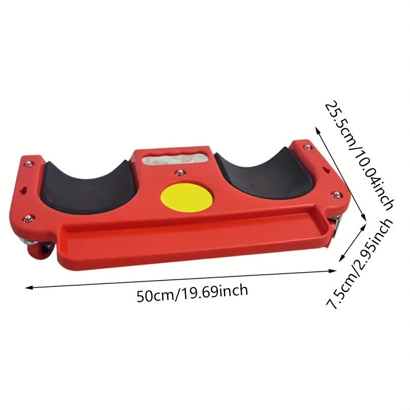 Rolling Knee Pad Platform with Wheels Built-In Tool Tray ABS Cushioned Kneeling Pad for Flooring Tile Carpentry Car Repairs Plumbing Heavy Duty Multi-Function Work Stool for Contractors DIYers