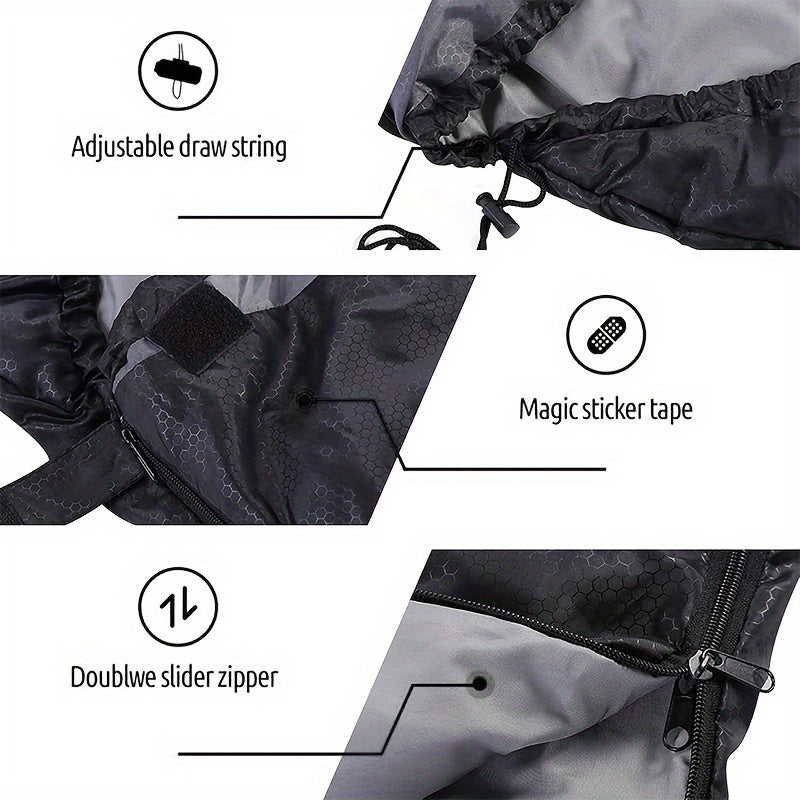 Camping Sleeping Bag 3 Season with Pillow & Compression Sack – Lightweight Sleep System for Adults, Hiking Backpacking Travel & Emergency Use, 4 Colors Available