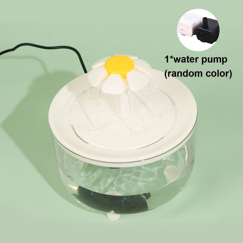 Cat Water Fountain 50oz Quiet USB-Powered BPA-Free - Automatic Drinking Fountain for Cats & Small Animals, Easy to Clean, No Battery Required, Continuous Fresh Filtered Water Dispenser