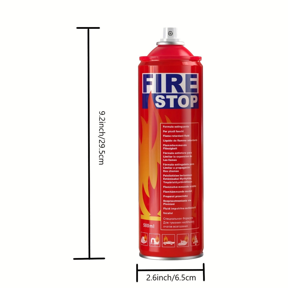 Portable Mini Fire Extinguisher for Home Car Kitchen Boat 4-in-1 Fire Stop with Mounting Bracket 2-Pack 4-Pack Essential Fire Safety for Every Room and Vehicle