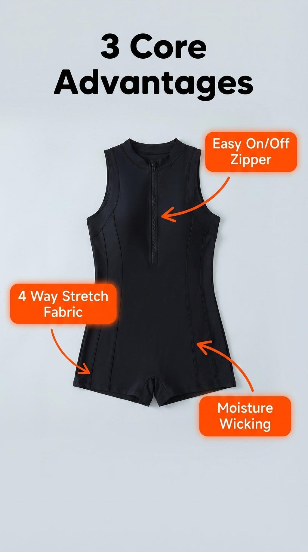 Women's One-Piece Swimsuit Slimming Zipper High Neck Boxer Brief Quick-Dry Digital Print Swimming Fitness Beach Vacation Hot Spring S M L XL XXL Black