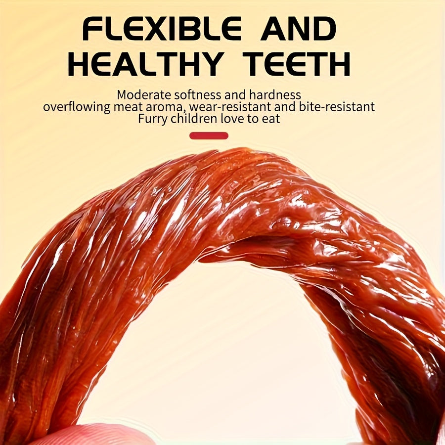 Beef Tendon Dog Chews 150g Multi-Flavor Natural High-Protein Rawhide-Free Dental Chew Sticks Strips Cubes Egg Yolk Treats for Puppies Adult Dogs Training Rewards