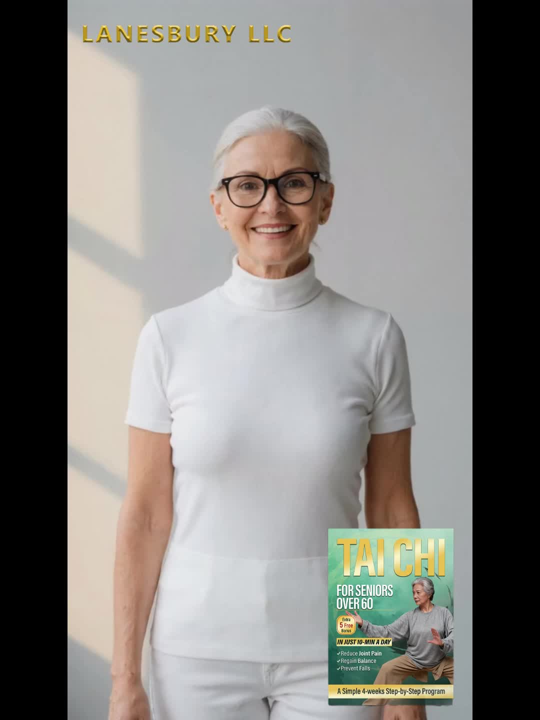 Tai Chi for Seniors Over 60 – Beginner-Friendly Exercise Program for Balance Training, Fall Prevention, Joint Pain Relief, Mobility & Flexibility | Healthy Aging Home Workout Guide for Men & Women