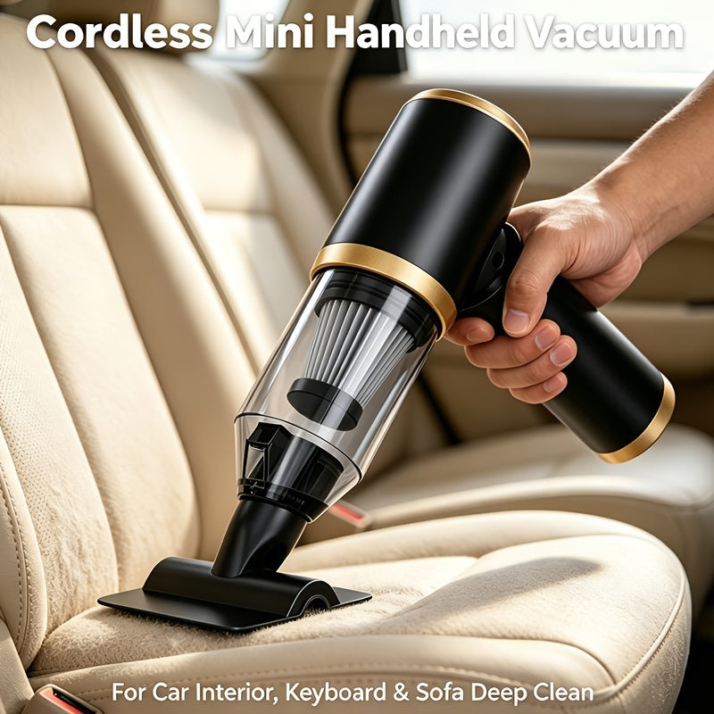 8000Pa Portable Car Vacuum Cleaner – Handheld Auto Vac with Blow & Suction Functions, Gap Cleaning Tools, High-Efficiency Strong Suction for Car, Office & Home Cleaning