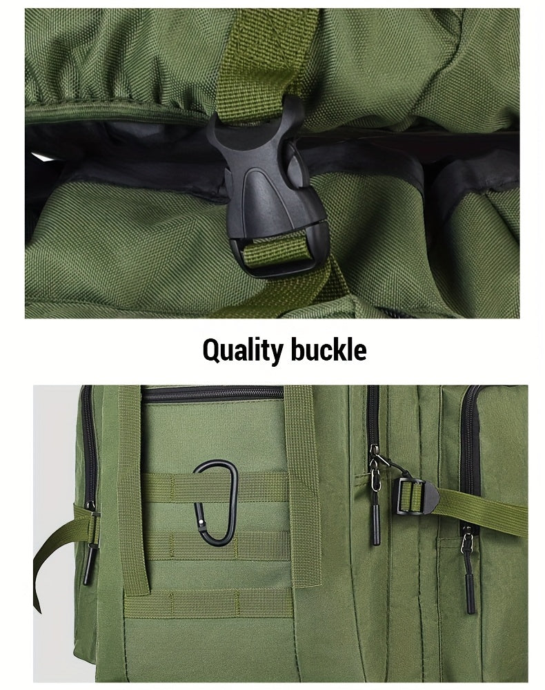 100L Tactical Backpack Large Capacity Molle Hiking Backpack with Multiple Compartments & Ergonomic Straps - Heavy Duty for Camping, Travel, Trekking & Outdoor Adventures