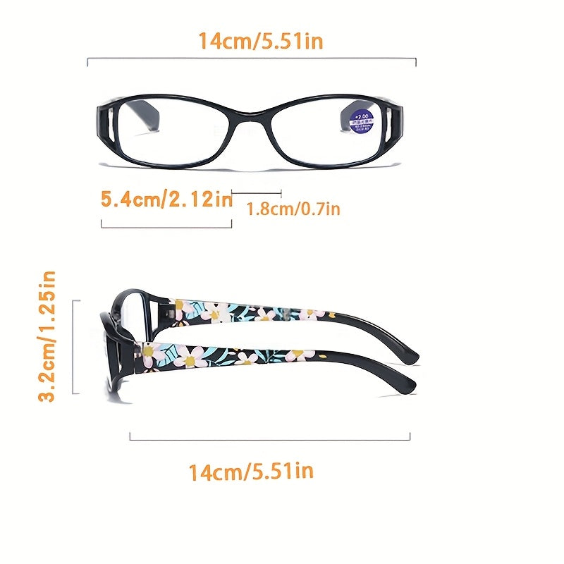 3-Pack Folding Reading Glasses Unisex – Mixed Colors Compact Portable Readers 1.0x to 4.0x Magnification, Elegant Business Style Gift for Men Women