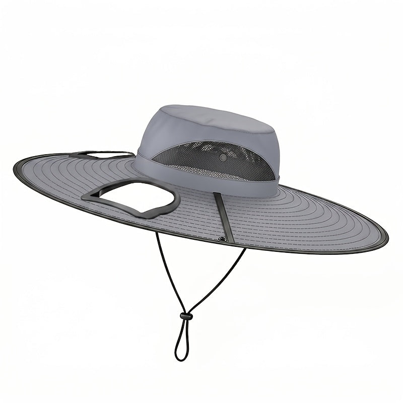 Solar Fan Sun Hat with USB Charging & Dual Fans, Adjustable Strap Breathable Cooling Hat for Outdoor Camping, Fishing, Hiking & Sports - High Air Volume Long Battery Life - Black, Dark Gray, Khaki, Camo