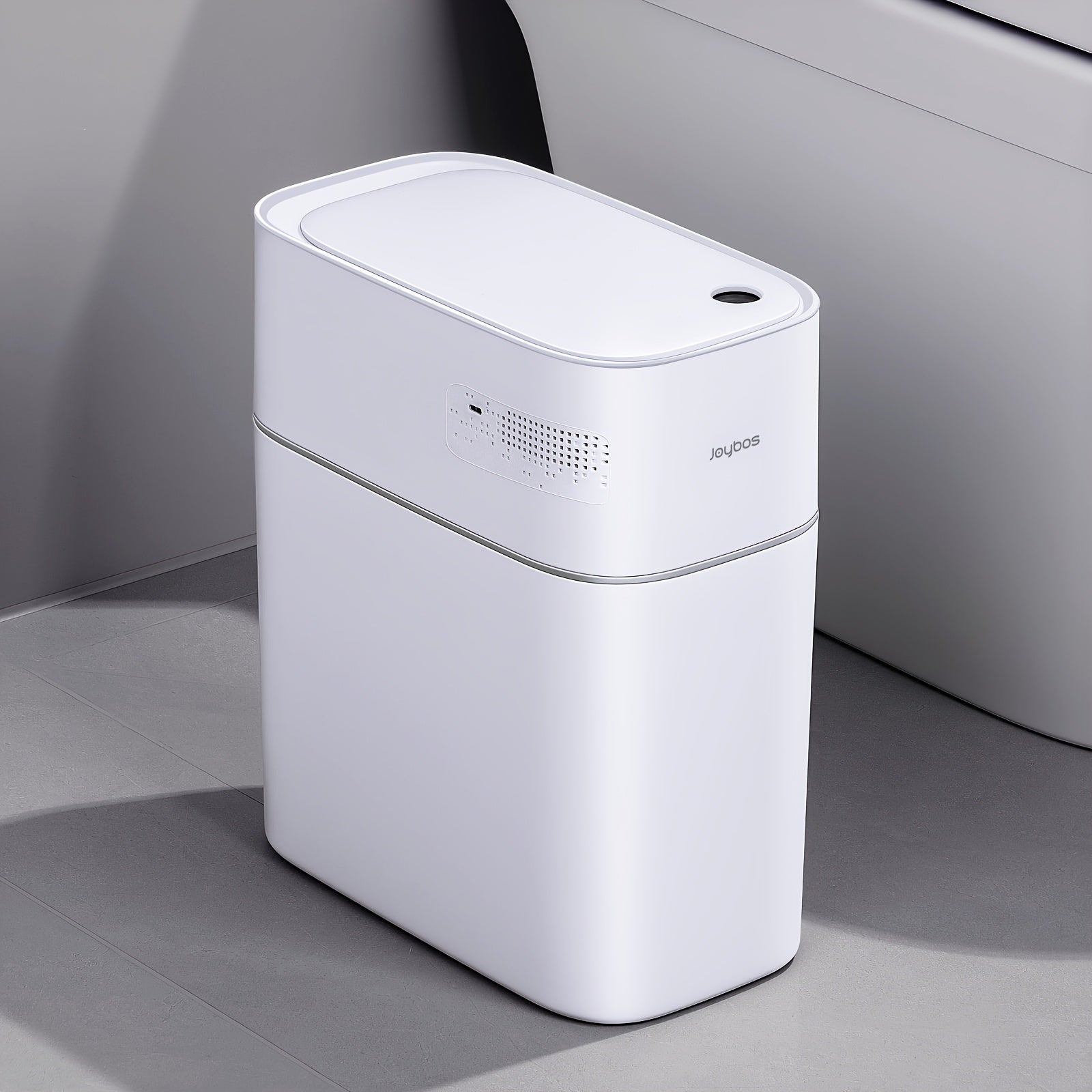 Automatic Smart Trash Can 3.8 Gallon / 14L – Touchless Motion Sensor, Wind Adsorption Auto-Expand Bags, Slim Odor-Seal Design for Bathroom, Kitchen, Office & Bedroom – 1 or 2 Pack