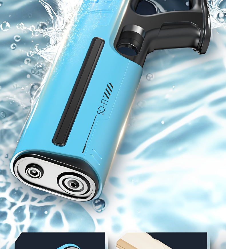 Electric Water Gun with LED Pulse Light & Auto-Fill – 40ft Long Range Rapid-Fire Squirt Gun, USB Rechargeable 240-Shot Tank, Water Blaster for Kids & Adults Pool Beach Backyard