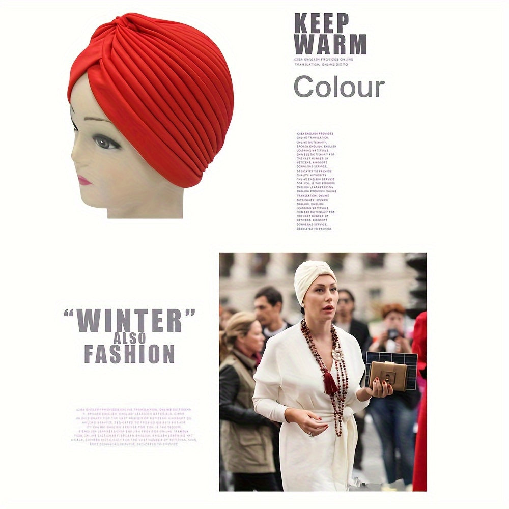 15-Pack Bohemian Turban Head Wraps Women – Pre-Tied Pleated Multicolor Twisted Hair Wraps Breathable Ultra-Soft Headbands Chemo Hair Loss Everyday Style