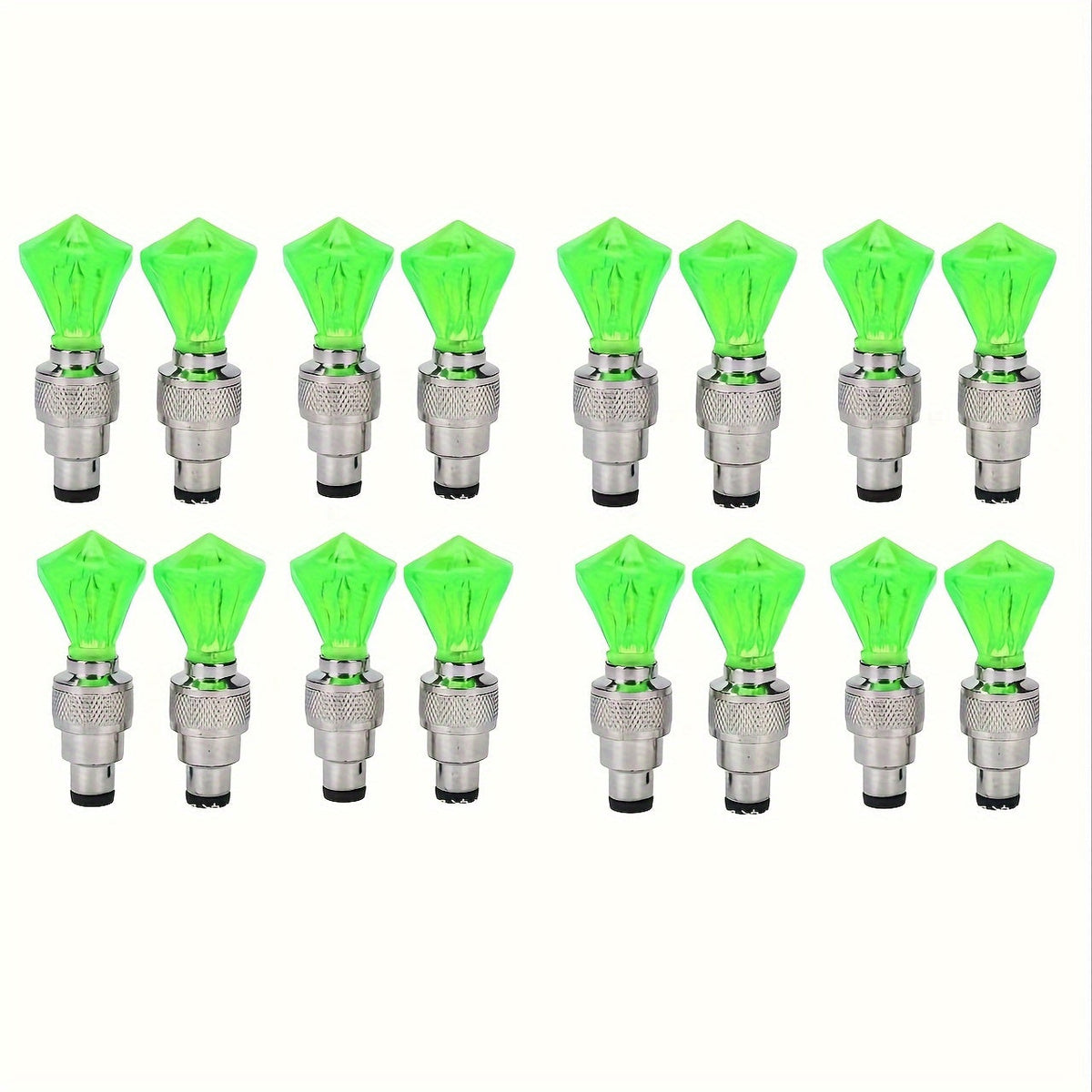 LED Tire Valve Stem Caps with Breathing Light & Running Horse Effect 4/8/16pcs Glow Wheel Valve Core Caps for Car Motorcycle Bike – Wind Fire Wheel Light UV & Explosion Proof – Green Red Blue Skeleton