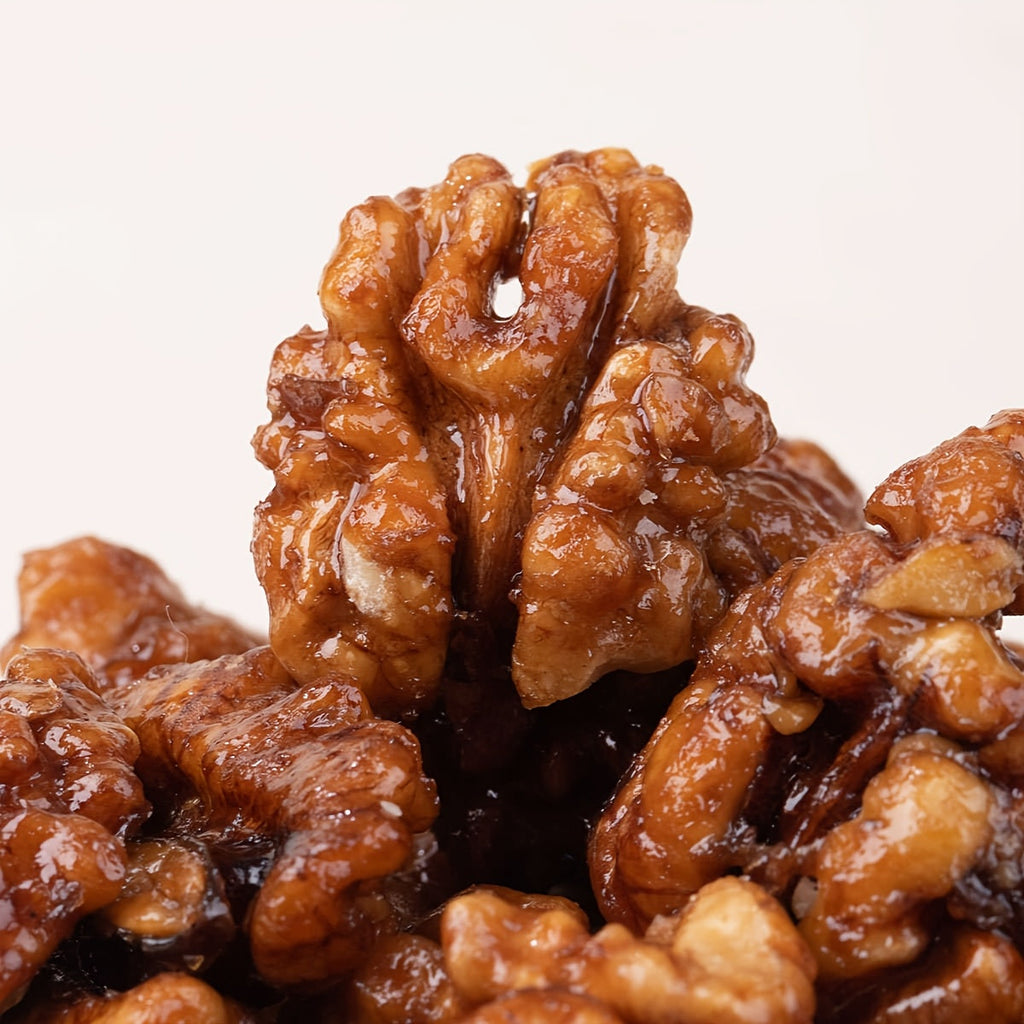 Honey Amber Walnuts & Roasted Cashews Mixed Nuts Gift Pack 8 Bags High Protein Gluten Free Healthy Snack Office Party Holiday Gift Box