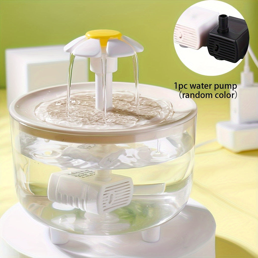 Cat Water Fountain 50oz Quiet USB-Powered BPA-Free - Automatic Drinking Fountain for Cats & Small Animals, Easy to Clean, No Battery Required, Continuous Fresh Filtered Water Dispenser