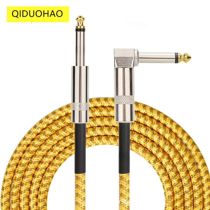 Electric Guitar & Bass Instrument Cable - Noise-Free High-Fidelity 1/4 Inch TS Plug, Durable Flexible Amplifier Cord for Electric Guitar, Bass, Keyboard & Amp, Multiple Lengths & Color Packs