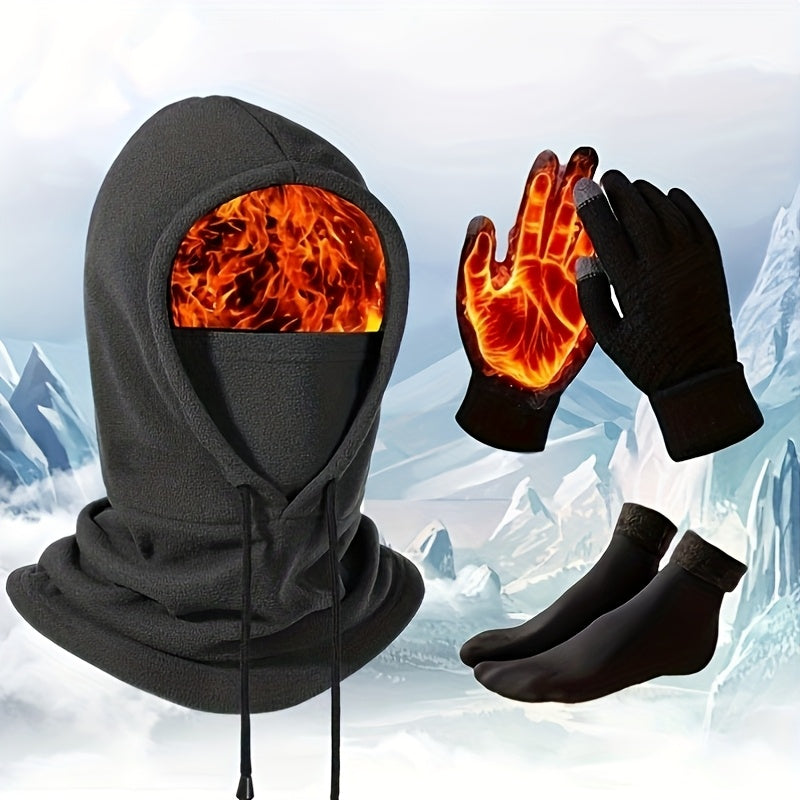 Balaclava Full Face Mask Winter Windproof for Men & Women – Thermal Cold-Proof Ski Cycling Outdoor Headgear with Neck & Shoulder Coverage, Viscose Lined Lightweight Unisex Snow Mask