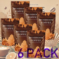 Mushroom Coffee 10 Adaptogenic Mushrooms MCT Oil USA Grown Instant - Lion's Mane Turkey Tail Shiitake 6.35oz No Jitters Keto Vegan Friendly Available in 1 3 & 6 Pack