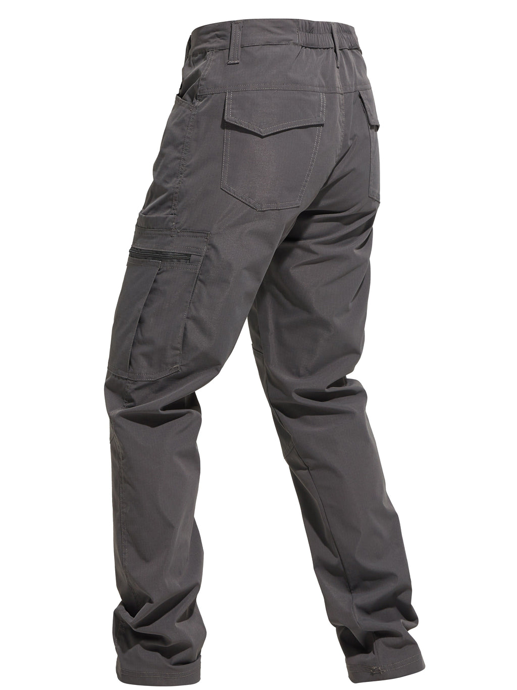 Men's Outdoor Cargo Hiking Pants Multi-Pocket Tactical Trousers All Season Lightweight Camping Fishing Cycling Dark Gray Khaki Sizes 30-42