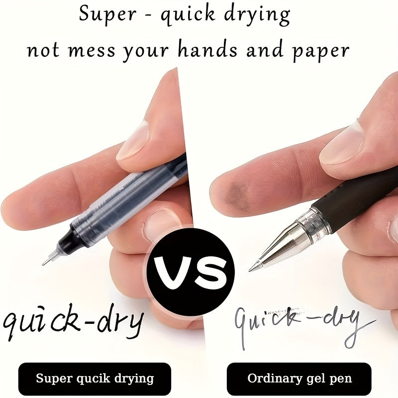 30-Pack Quick-Dry Gel Pens 0.5mm Fine Tip – Black, Blue & Red Smooth Writing Ink, Safety Cap, Bulk Pen Set for Students, Exams, Office, Journaling & Everyday Use