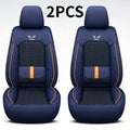 Universal Car Seat Covers Faux Leather Waterproof – Full Set 5-Seat or 2 Front Seats for SUV Sedan Pickup, 3D Diamond Sponge Cushion, Stretchable Non-Slip