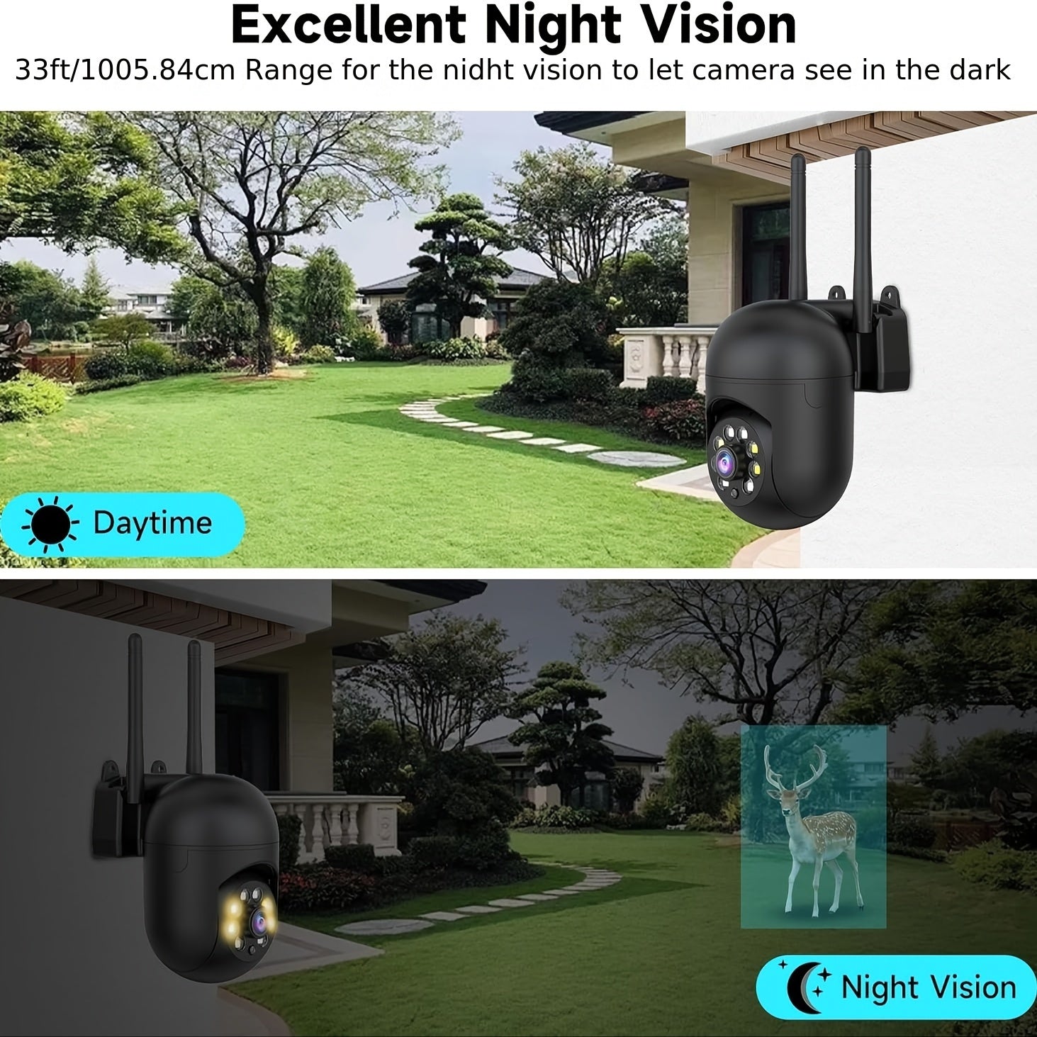 Indoor Security Camera 4 Pack 3MP Wireless WiFi – Cloud Storage, AI Motion Detection, Dual-Band 2.4G/5G, Two-Way Audio, Color Night Vision, Home Surveillance System
