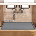 Waterproof Under Sink Mat 34" x 22" – Food-Grade Silicone Kitchen Cabinet Liner & Shelf Protector, Holds 2+ Gallons, Honeycomb Pattern, Easy to Clean, for Kitchen, Bathroom & Multi-Purpose Use