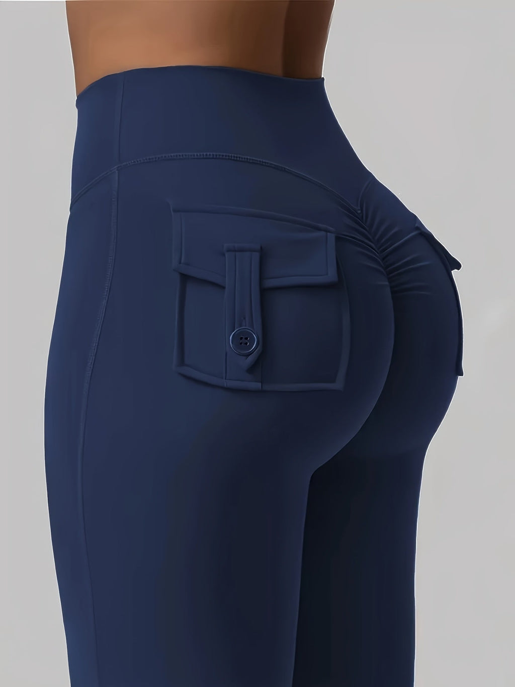 Women's High Waist Flare Yoga Pants Scrunch Butt Lift Leggings with Pocket Squat-Proof 4-Way Stretch Sweat-Wicking Sportswear for Gym Running Workout – 7 Colors S-XL