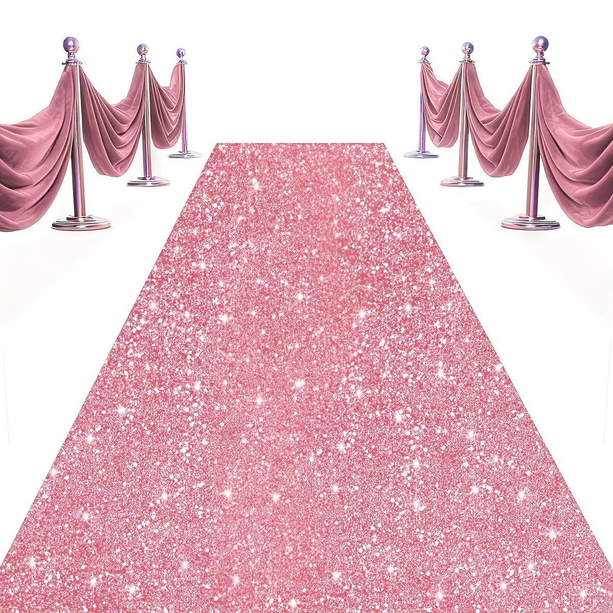 Sequin Aisle Runner 2x15FT Glitter Wedding Carpet Runner 12 Colors for Wedding Ceremony Bridal Shower Party Decoration Outdoor Indoor