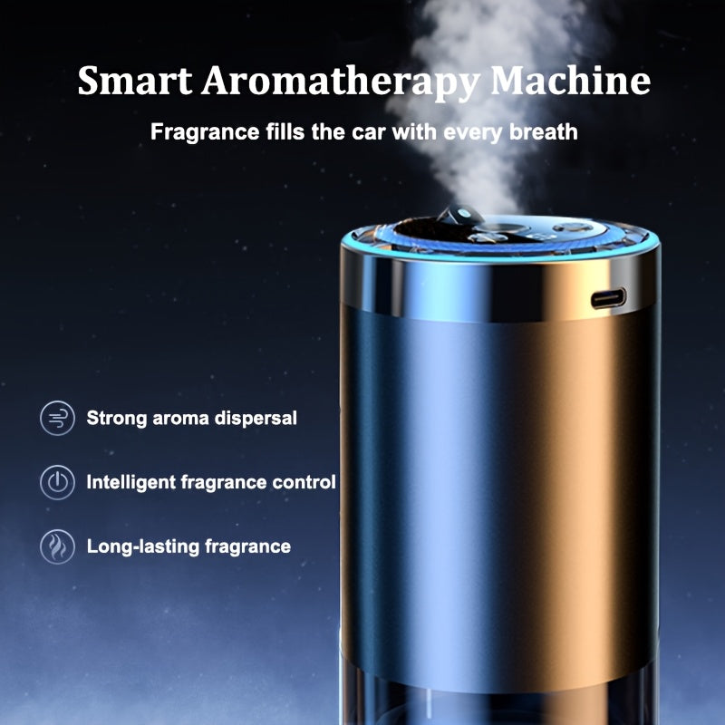 Car Aromatherapy Diffuser Adjustable Scent Strength - Eliminates Car Odors Long-Lasting Freshness Essential Oil Included Ocean or Cologne Stylish Car Air Freshener Gift
