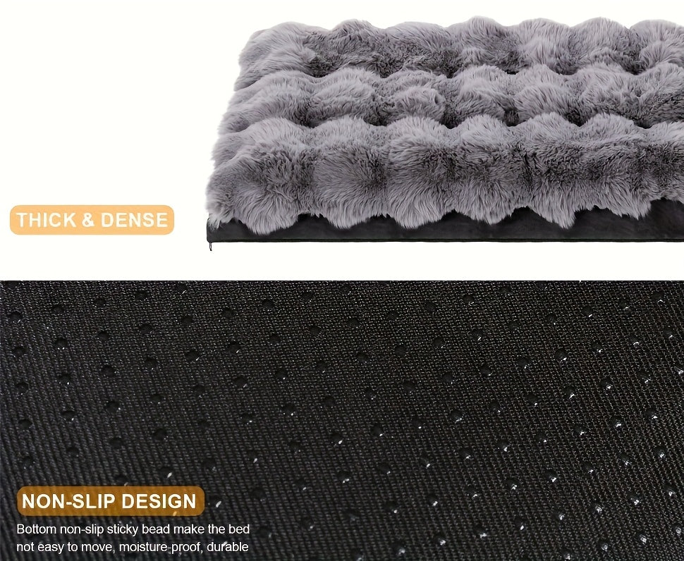 Orthopedic Dog Bed for Large Dogs Memory Foam Pet Bed with Removable Washable Cover Anti-Slip Base Faux Fur – Joint Relief Heavy Duty, Small Medium XL XXL Sizes