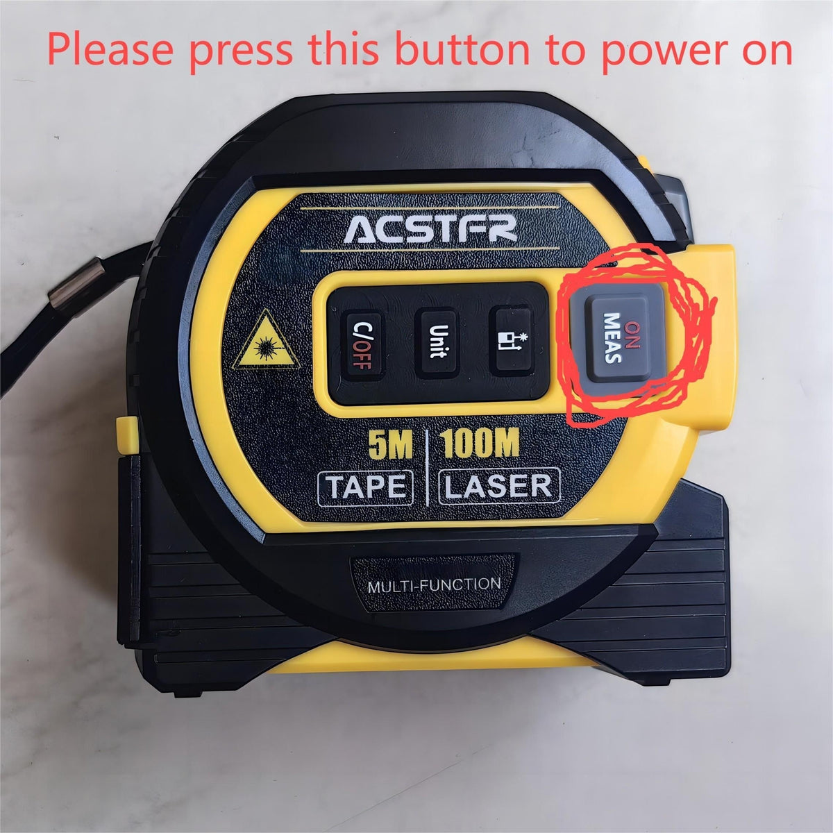 3-in-1 Laser Tape Measure with Digital Rangefinder & Steel Tape – High Precision Cross Laser Measuring Tool, Color Screen, Voice Broadcast, 2 AAA Batteries Included, for Construction, DIY & Home Use