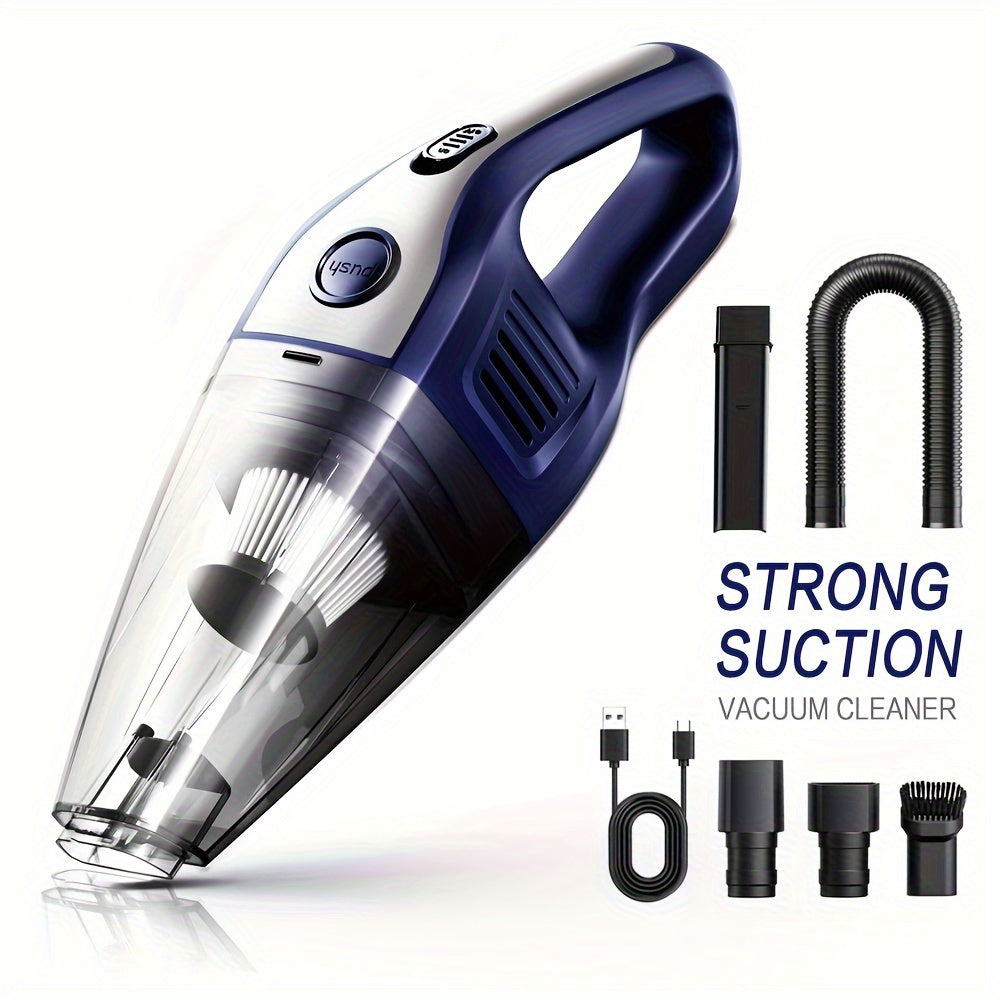 Cordless Handheld Vacuum Cleaner 5000Pa Strong Suction USB Rechargeable Portable Wireless Vacuum for Car Interior Home Office Pet Hair 40dB Low Noise 2000mAh Battery One-Click Dust Empty 6 Colors