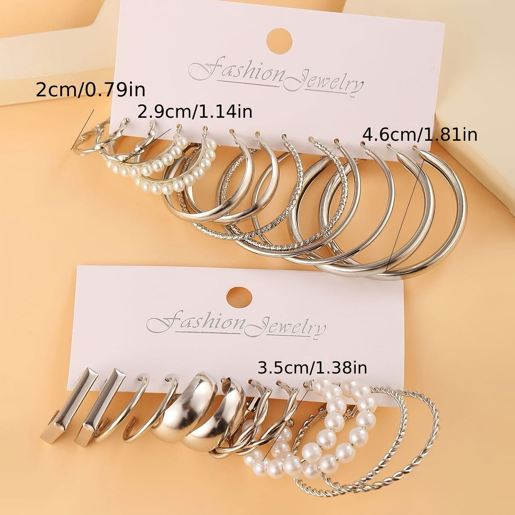 48 Pairs Minimalist Alloy Earrings Bulk Set for Women – Hypoallergenic Stainless Steel Ear Needles Assorted Studs Hoops Geometric Styles Daily Wear Holiday Party Favor Gift for Girls Teens