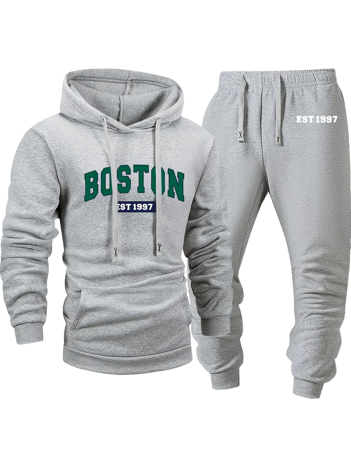 Men's 6-Piece Tracksuit Set Hoodie & Jogger Pants – City Name Print Street Style Sportswear, Soft Warm Fleece for Autumn Winter Jogging Fitness Casual Wear – S to XXL Mixed Colors