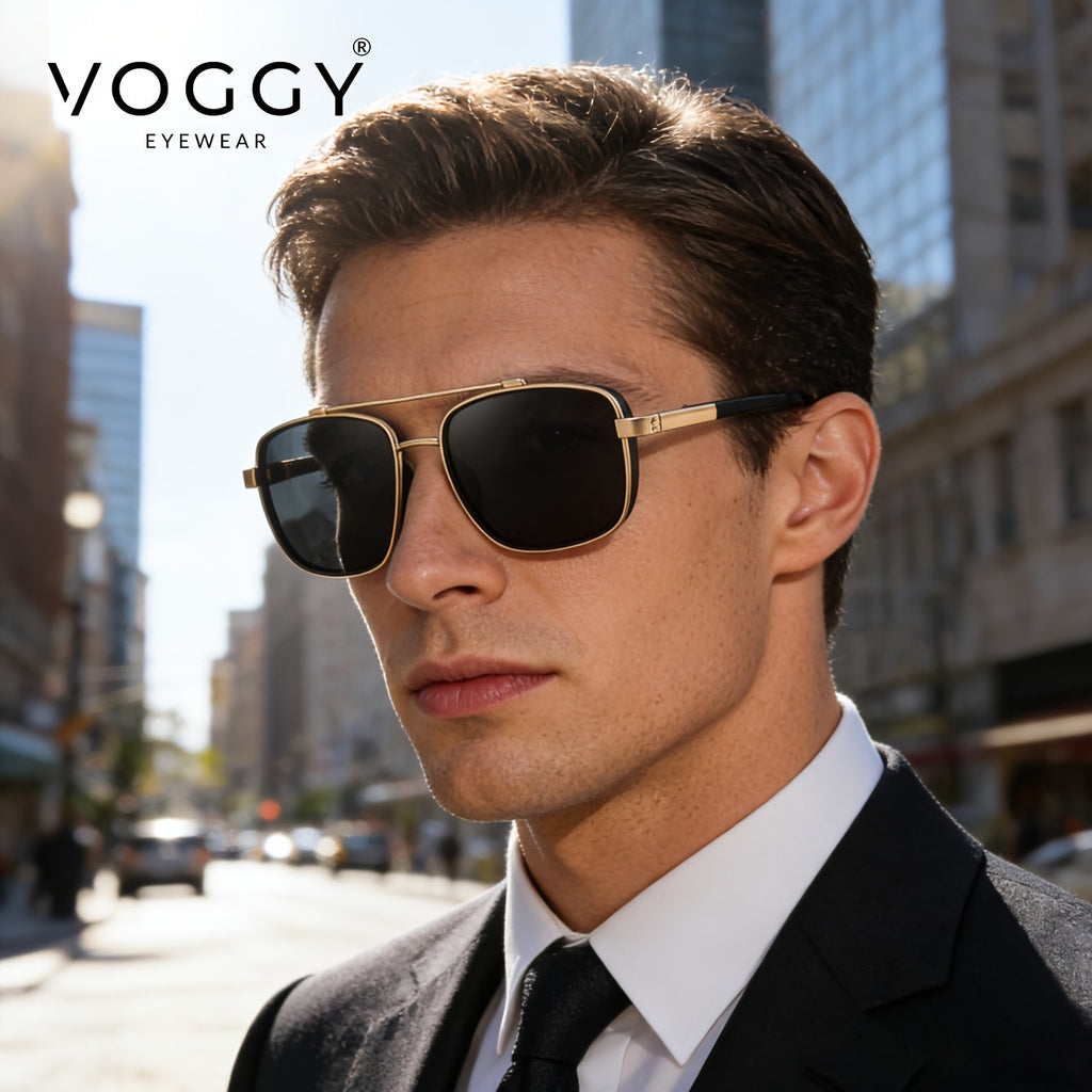 Retro Pilot Polarized Sunglasses Unisex – Metal TR90 Frame UV400 Protection Aviator Style for Driving Fishing Hiking Outdoor, 5 Colors