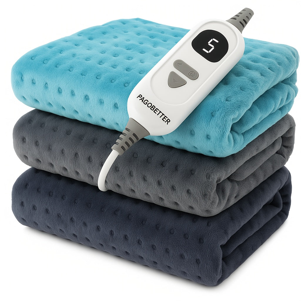 Heating Pad for Back Neck Shoulders & Cramps Ultra Soft Flannel – 6 Heat Settings Dry & Moist Heat Auto Shut-Off Machine Washable Electric Pad, 3 Sizes 12x15 12x24 17x33, Pain Relief Gift for Mom