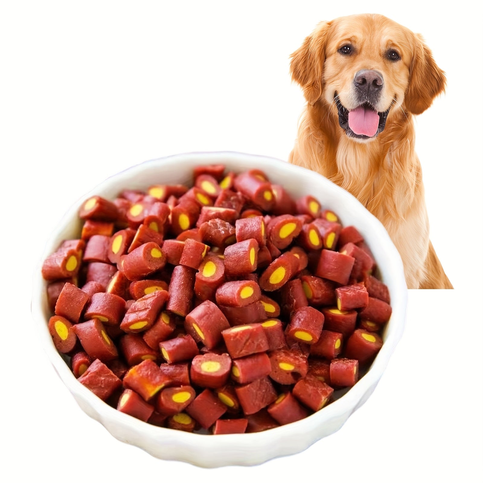 Beef Tendon Dog Chews 150g Multi-Flavor Natural High-Protein Rawhide-Free Dental Chew Sticks Strips Cubes Egg Yolk Treats for Puppies Adult Dogs Training Rewards