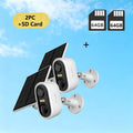 Solar Powered Outdoor Security Camera 3MP 1296P FHD – Wire-Free AI Motion Detection Spotlight IP65 Weatherproof Color Night Vision Two-Way Audio WiFi CCTV with Cloud & SD Storage