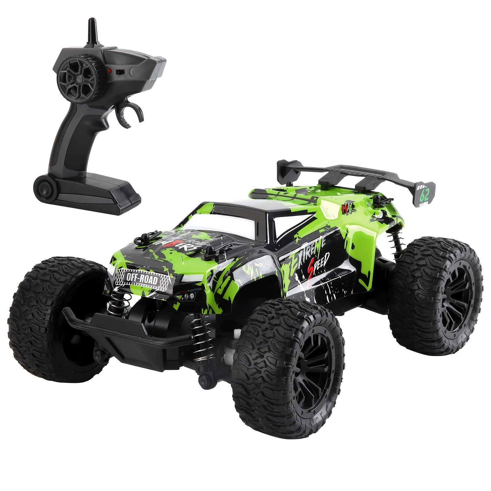 2.4GHz Alloy Body RC Off-Road Car for Kids Ages 3+ – All-Terrain 4WD Remote Control Truck with Rechargeable Battery, Durable Metal Construction, Best Birthday Easter Christmas Gift for Boys