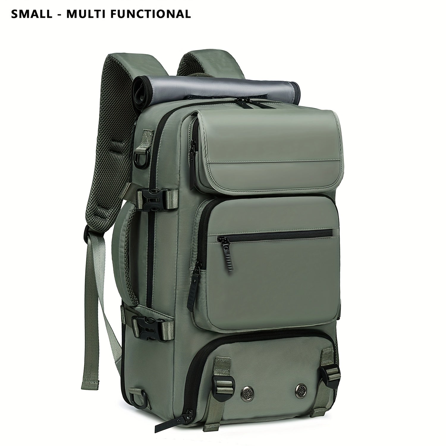 17 Inch Laptop Backpack Large Capacity – Airline Approved Travel Bag with Shoe Compartment, Multi-Pocket Business Work Backpack for Men, Durable Nylon, Hiking & Camping, Small & Large Sizes