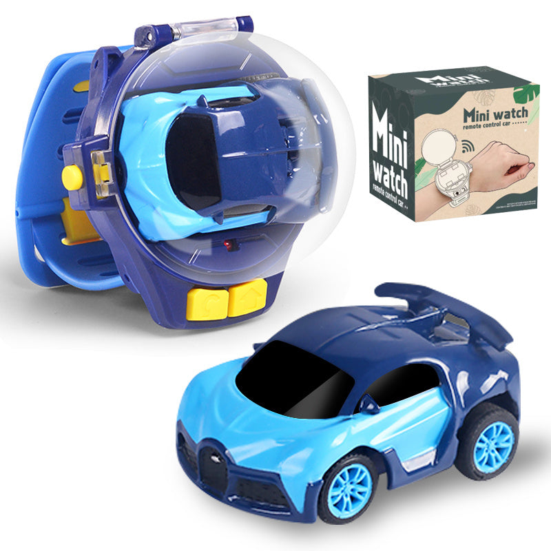 RC Car Watch Toy for Kids – Mini Wearable Remote Control Electric Racing Car, Metal Alloy Stunt Vehicle, Cool Birthday Christmas Halloween Gift for Boys Girls Ages 6+
