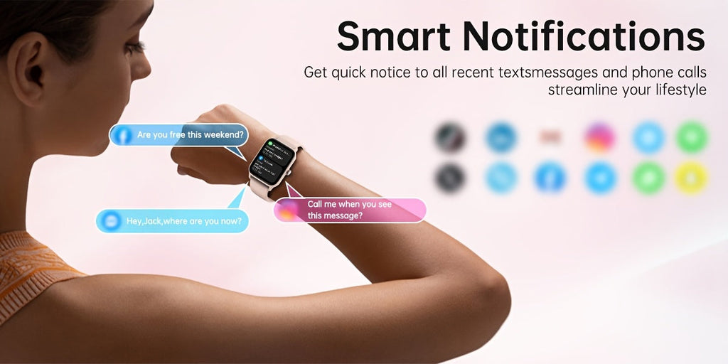 FAWEIO Smart Watch with Alexa & Wireless Calling – 1.8" HD Touchscreen Fitness Tracker, 100+ Sports Modes, Heart Rate SpO2 Sleep Monitor, Compatible with iPhone & Android for Women & Men